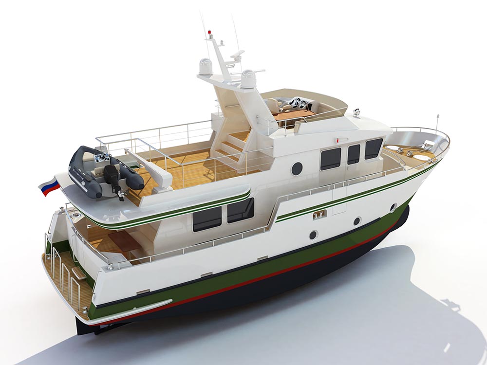 Дизайн - Моторная яхта SMT-50 «Бродяга»